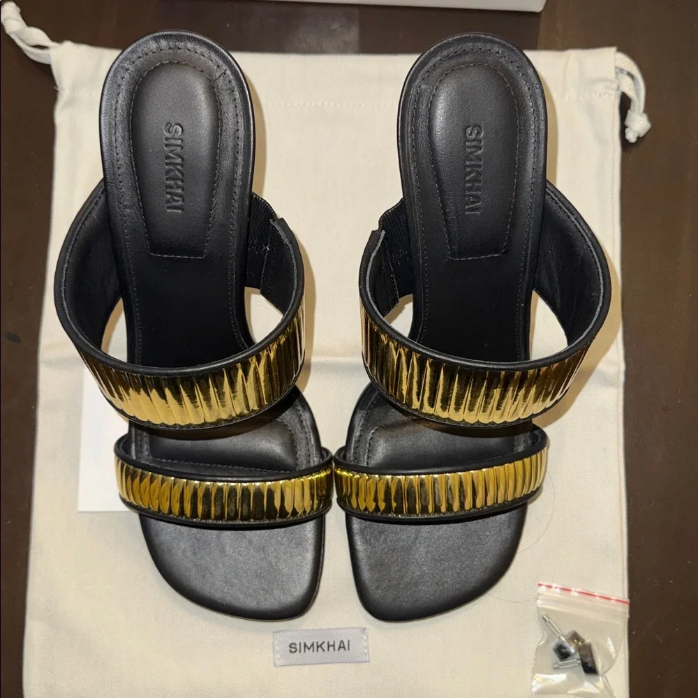 SIMKHAI Carter 95MM Textured Mules